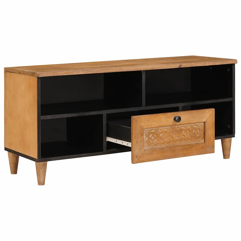 vidaXL Szafka pod telewizor z szufladą 100 x 33 x 46 cm Drewno z mango