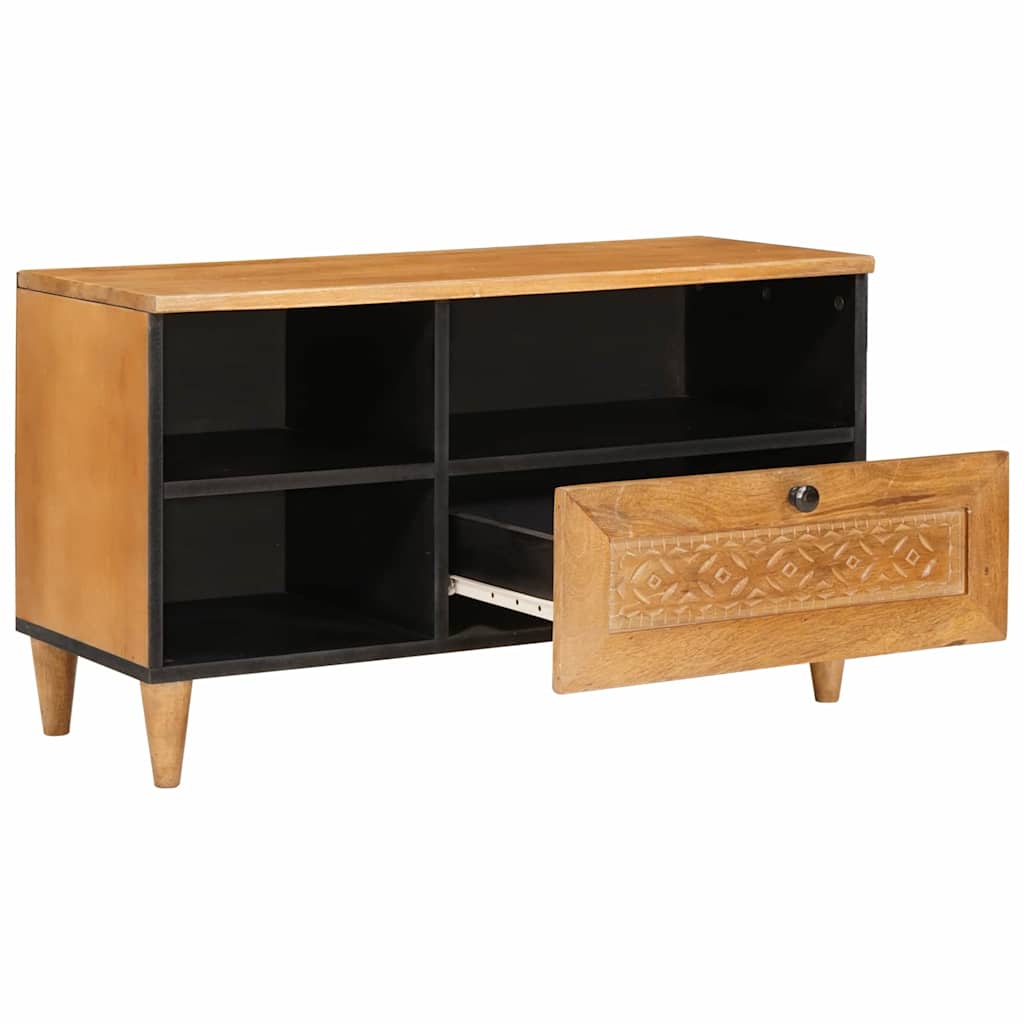vidaXL Szafka pod telewizor z szufladą 80 x 33 x 46 cm Drewno z mango