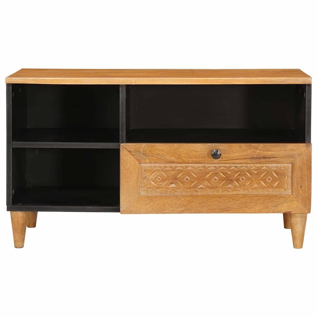 vidaXL Szafka pod telewizor z szufladą 80 x 33 x 46 cm Drewno z mango