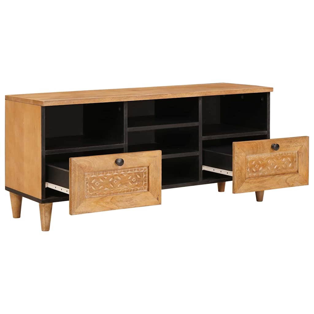 vidaXL Szafka pod telewizor z szufladą 100 x 33 x 46 cm Drewno z mango