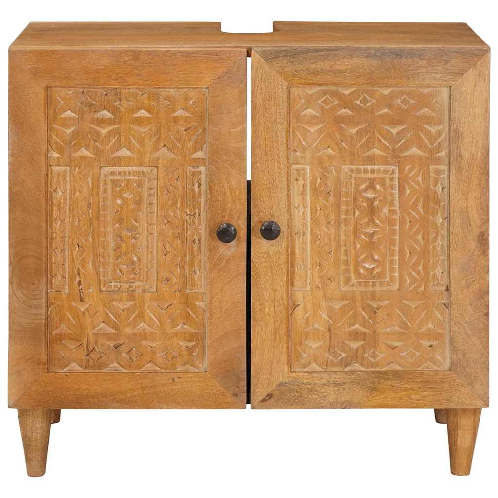 vidaXL Szafka Łazienkowa z przechowywaniem Jasny Brąz 62 x 33 x 58 cm
