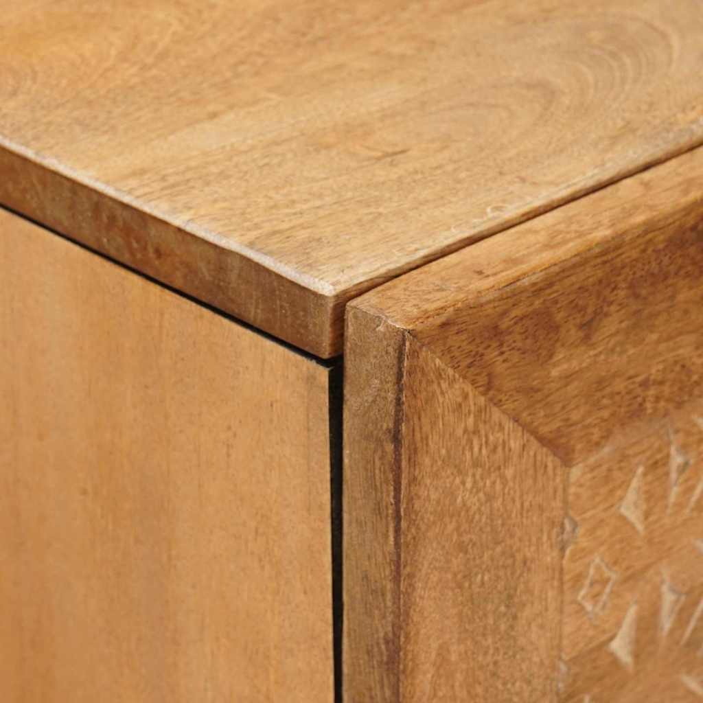 vidaXL Highboard Jasnobrązowy 40 x 33 x 110 cm lite drewno mango