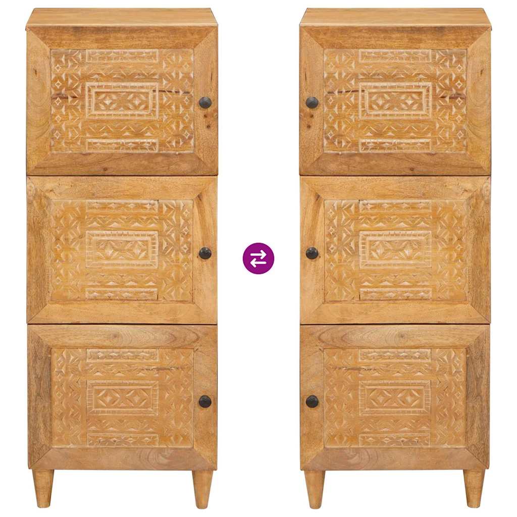 vidaXL Highboard Jasnobrązowy 40 x 33 x 110 cm lite drewno mango