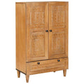 vidaXL Highboard Jasnobrązowy 60 x 33 x 100 cm lite drewno mango