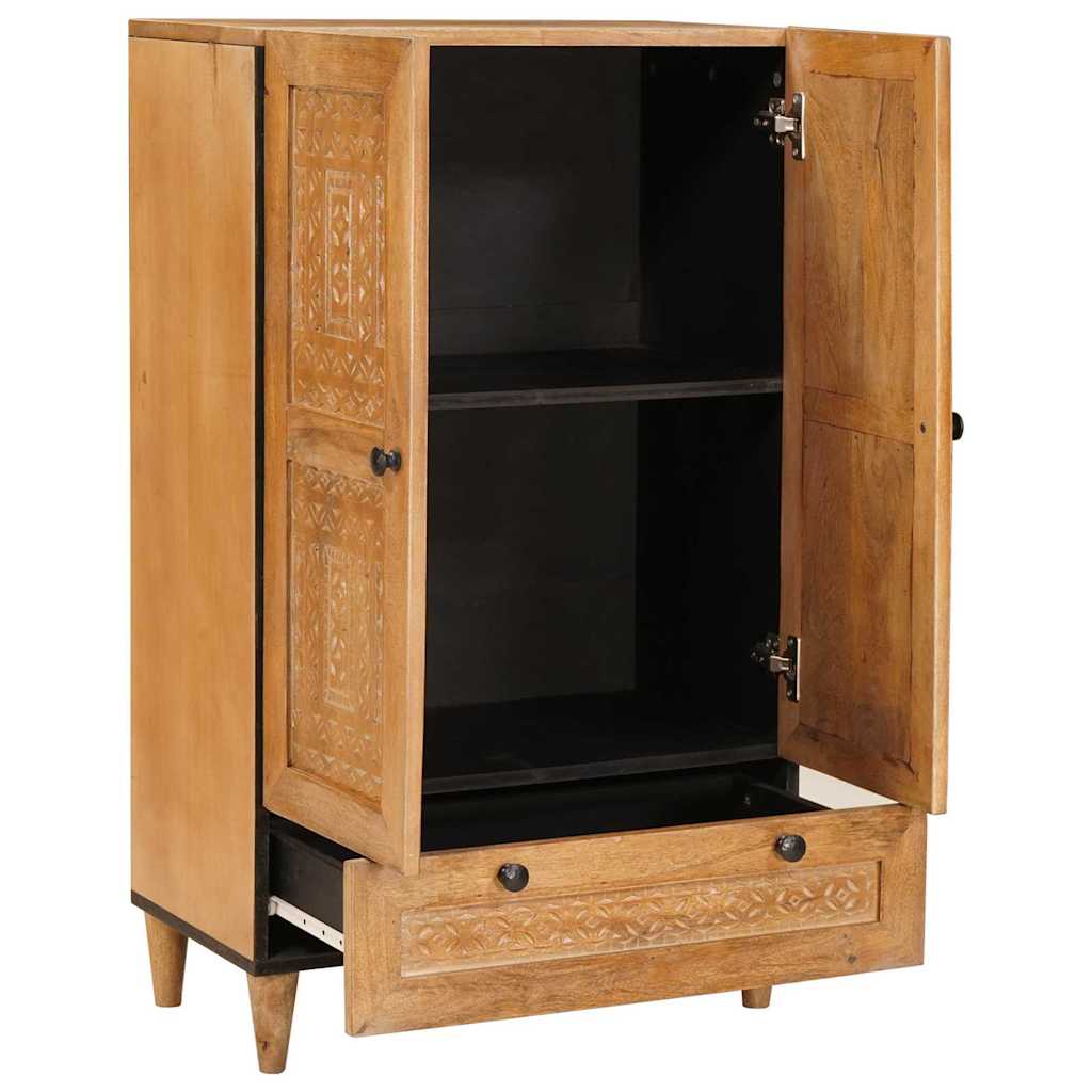 vidaXL Highboard Jasnobrązowy 60 x 33 x 100 cm lite drewno mango