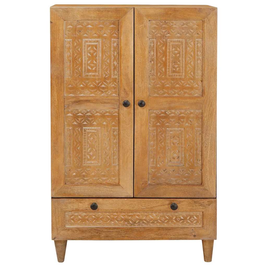 vidaXL Highboard Jasnobrązowy 60 x 33 x 100 cm lite drewno mango