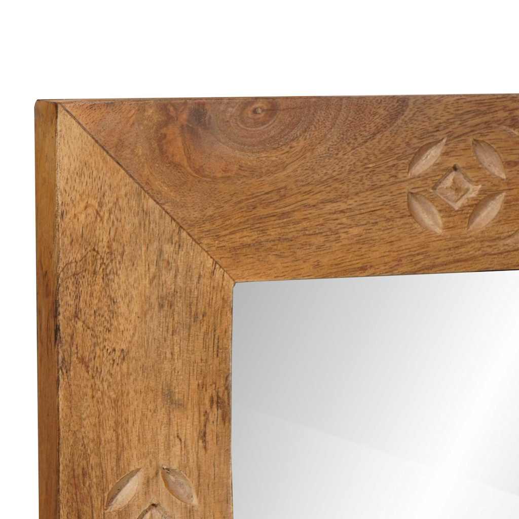 vidaXL lustro ścienne 70 x 50 cm Drewno inżynieryjne i szkło