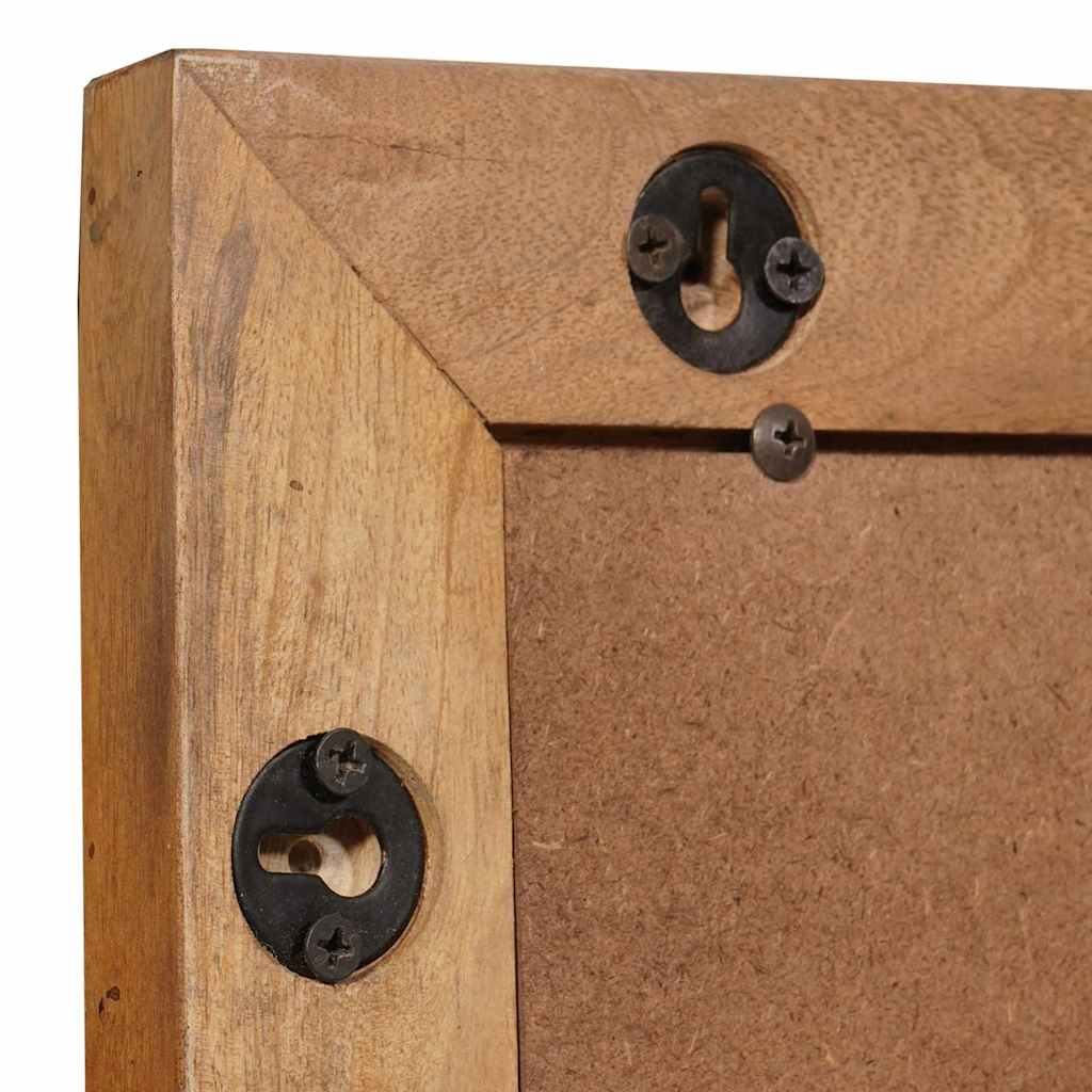vidaXL lustro ścienne 70 x 50 cm Drewno inżynieryjne i szkło
