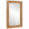 vidaXL lustro ścienne 70 x 50 cm Drewno inżynieryjne i szkło