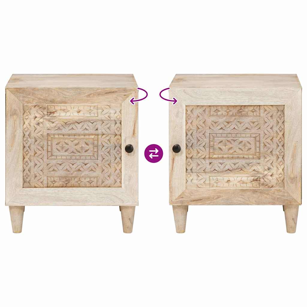 vidaXL Szafka Nocna Biały 80 x 50 x 40 cm Drewno inżynieryjne