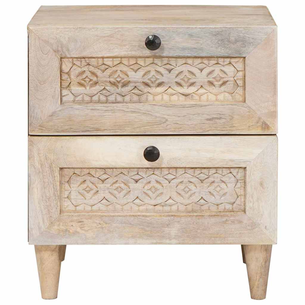 vidaXL Szafka Nocna 2 pcs Biały 40 x 33 x 46 cm Drewno inżynieryjne