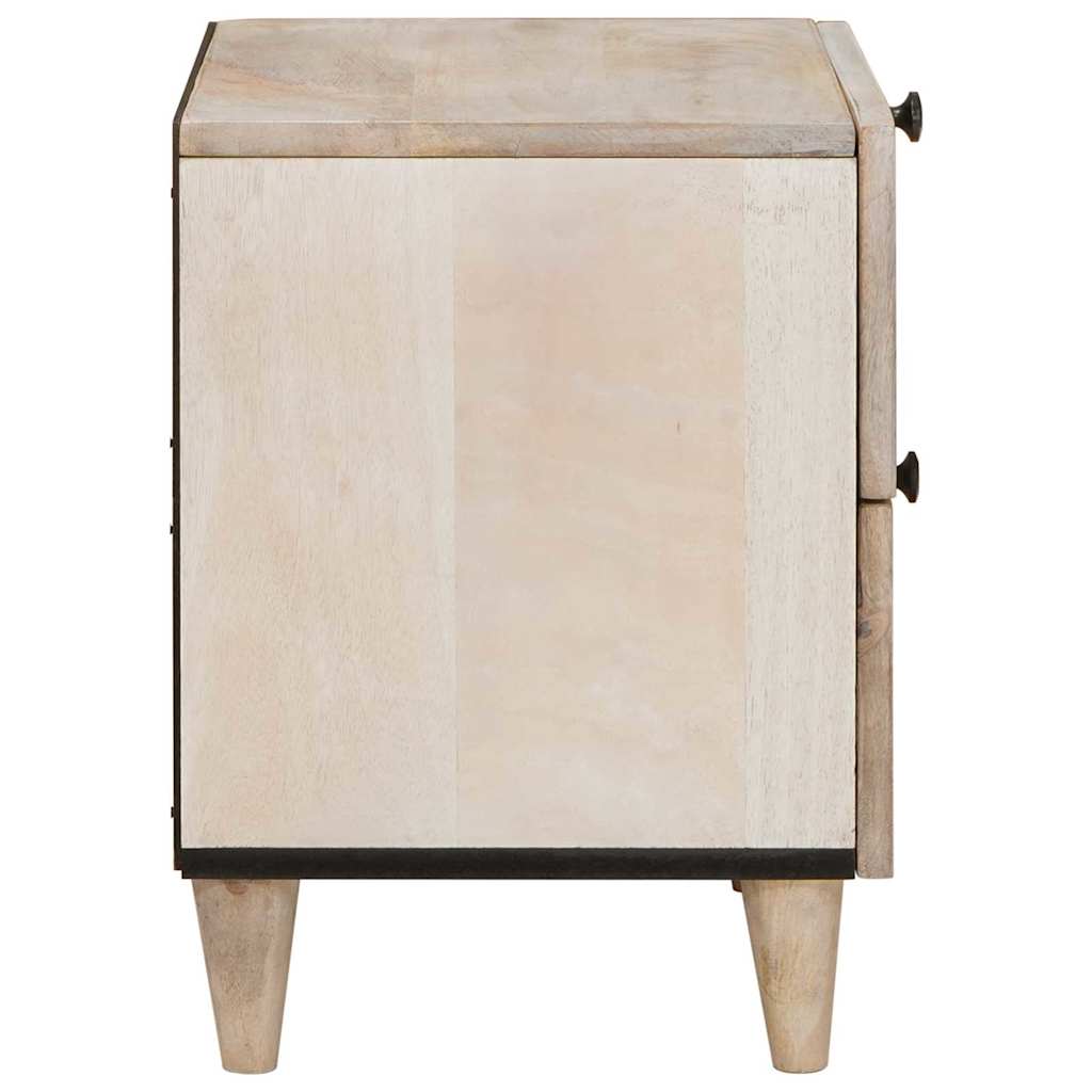 vidaXL Szafka Nocna 2 pcs Biały 40 x 33 x 46 cm Drewno inżynieryjne