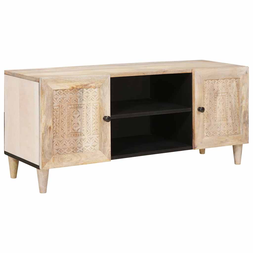 vidaXL Jednostki telewizyjne z półką z drzwiami Biały 105 x 33 x 46 cm