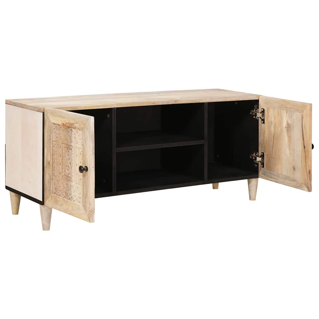 vidaXL Jednostki telewizyjne z półką z drzwiami Biały 105 x 33 x 46 cm