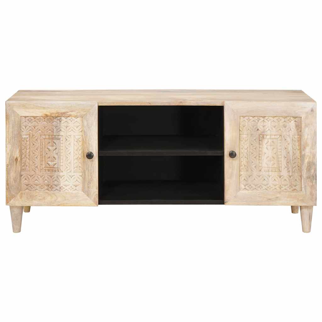 vidaXL Jednostki telewizyjne z półką z drzwiami Biały 105 x 33 x 46 cm