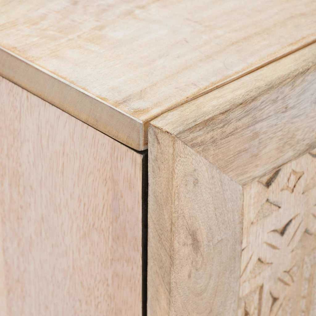 vidaXL Bufet Biały 60 x 33 x 75 cm lite drewno mango