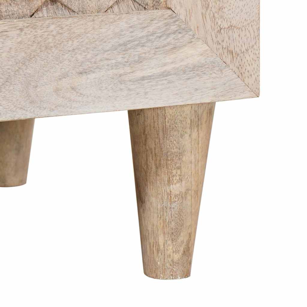 vidaXL Bufet Biały 60 x 33 x 75 cm lite drewno mango