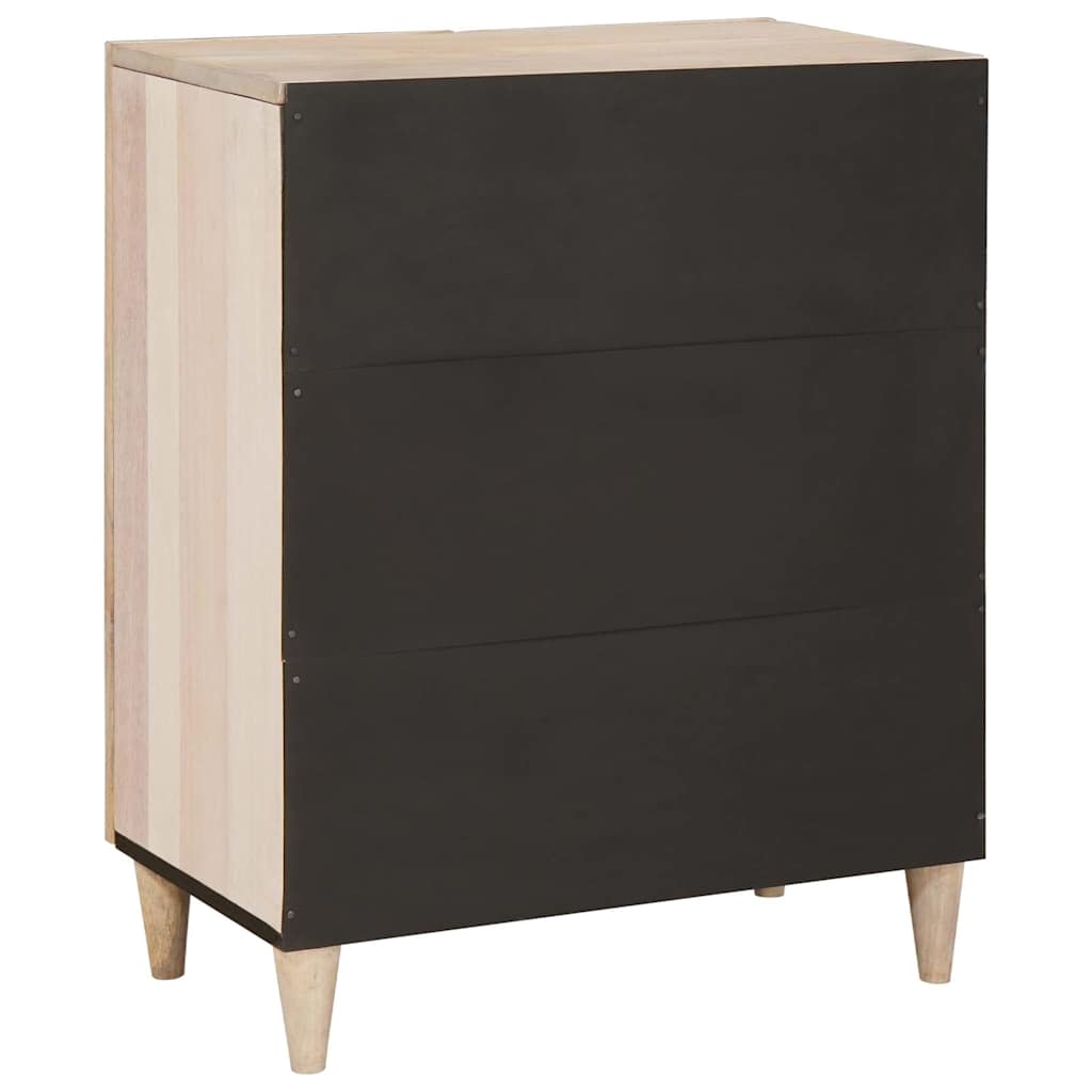 vidaXL Bufet Biały 60 x 33 x 75 cm lite drewno mango