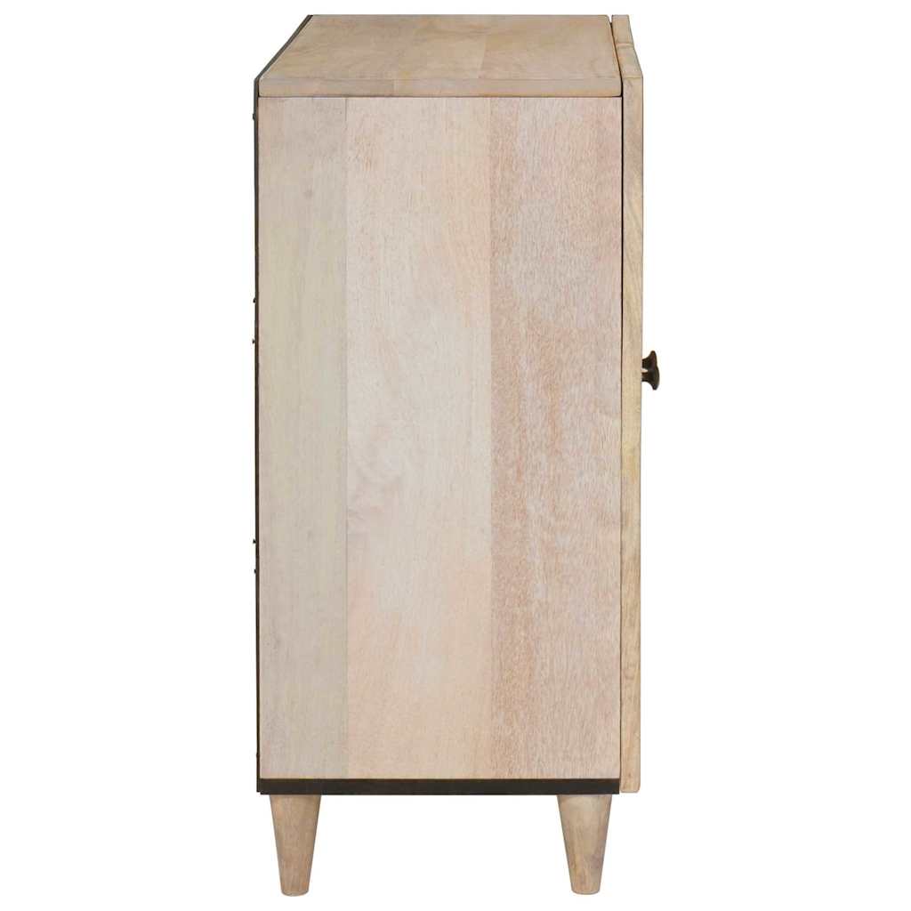 vidaXL Bufet Biały 60 x 33 x 75 cm lite drewno mango