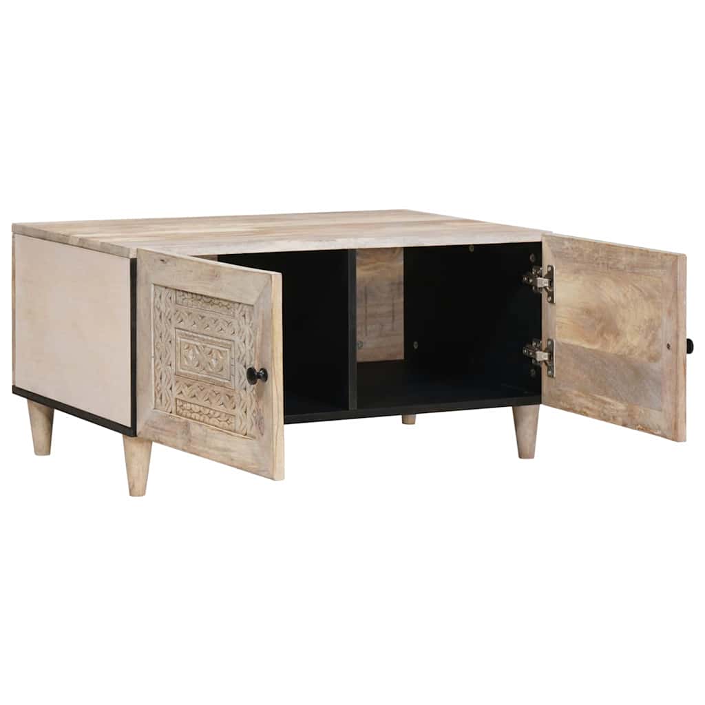 vidaXL Stolik kawowy Biały 80 x 54 x 40 cm Drewno inżynieryjne