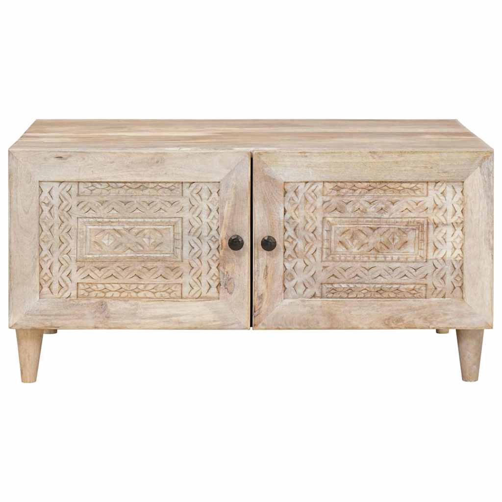 vidaXL Stolik kawowy Biały 80 x 54 x 40 cm Drewno inżynieryjne