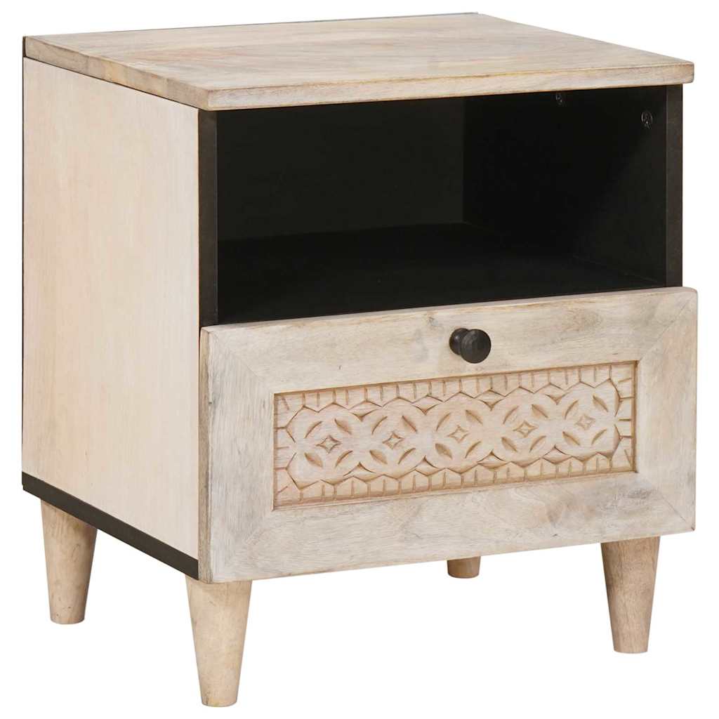 vidaXL Szafka Nocna Biały 40 x 33 x 46 cm Drewno inżynieryjne