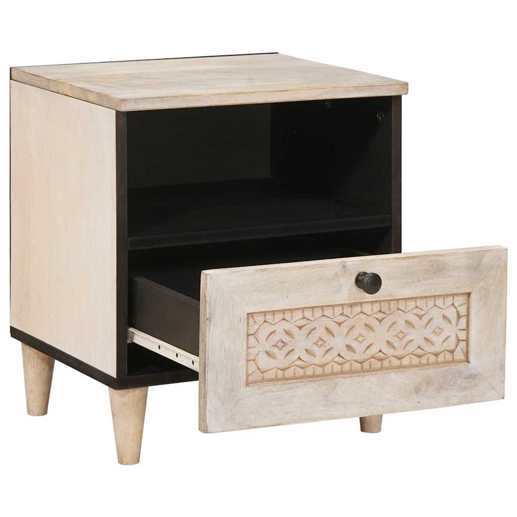 vidaXL Szafka Nocna Biały 40 x 33 x 46 cm Drewno inżynieryjne