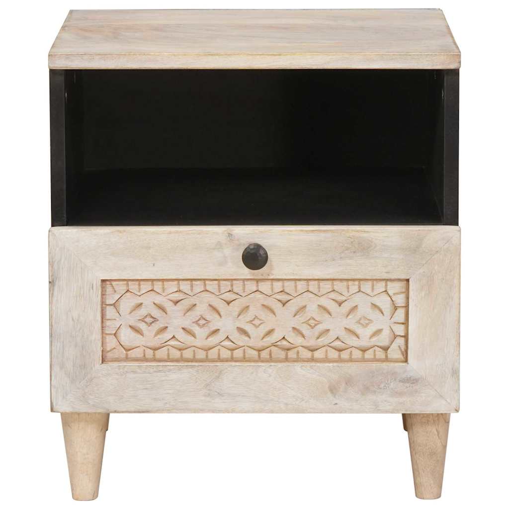 vidaXL Szafka Nocna 2 pcs Biały 40 x 33 x 46 cm Drewno inżynieryjne
