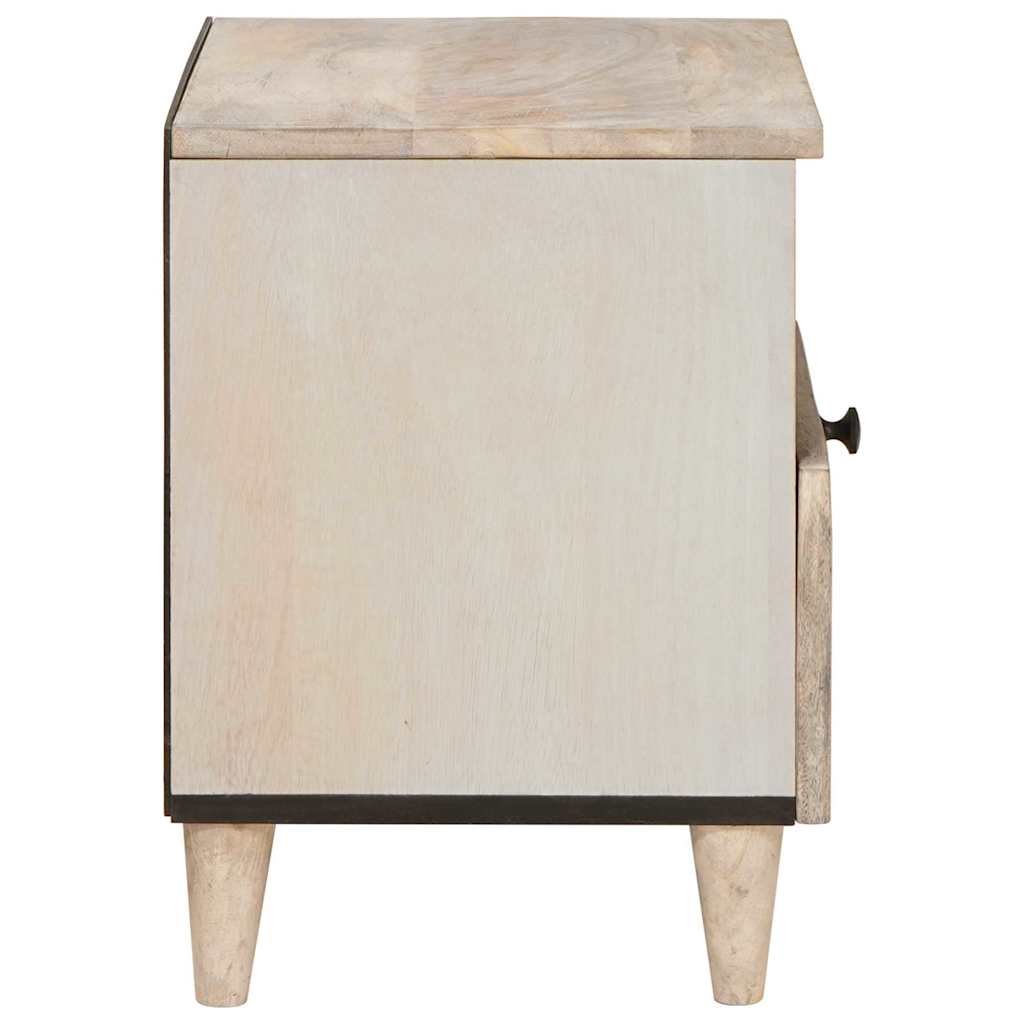 vidaXL Szafka Nocna 2 pcs Biały 40 x 33 x 46 cm Drewno inżynieryjne