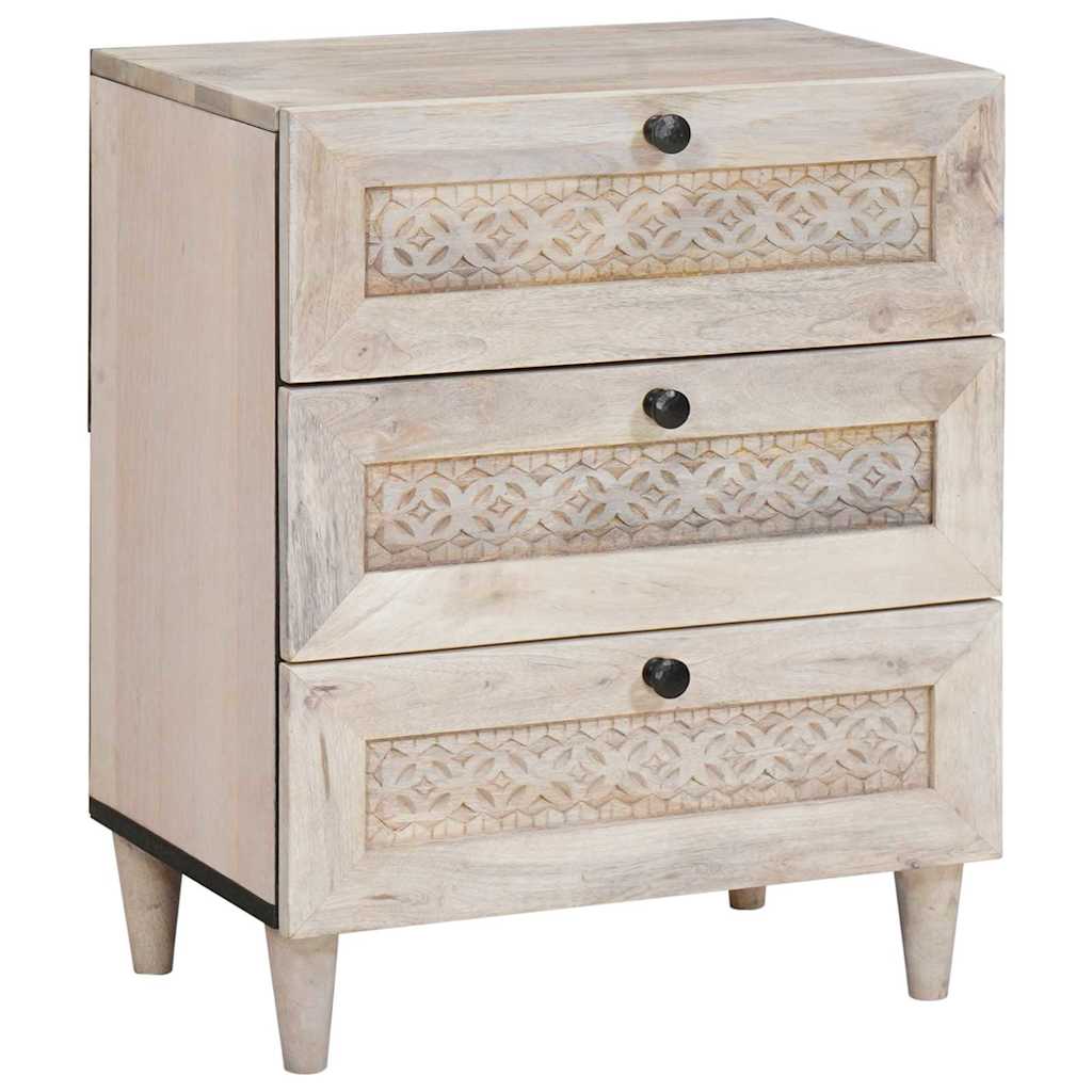 vidaXL Szafka Nocna Biały 50 x 33 x 62 cm Drewno inżynieryjne