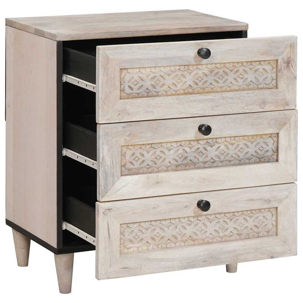 vidaXL Szafka Nocna Biały 50 x 33 x 62 cm Drewno inżynieryjne