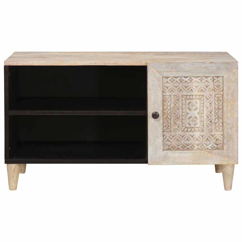 vidaXL Jednostki telewizyjne z półką z drzwiami Biały 80 x 33 x 46 cm