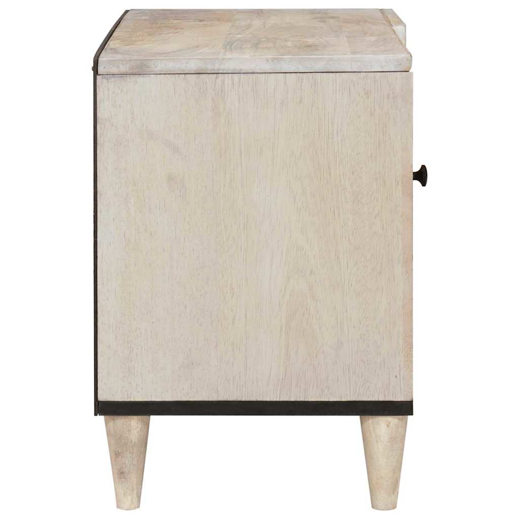 vidaXL Jednostki telewizyjne z półką z drzwiami Biały 80 x 33 x 46 cm