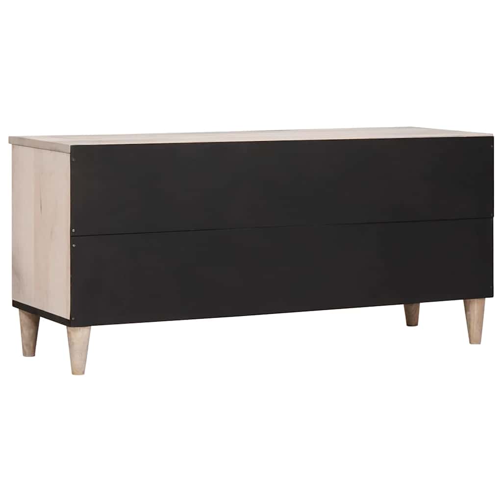 vidaXL Szafka pod telewizor z półką Biały wybielany 100 x 33 x 46 cm