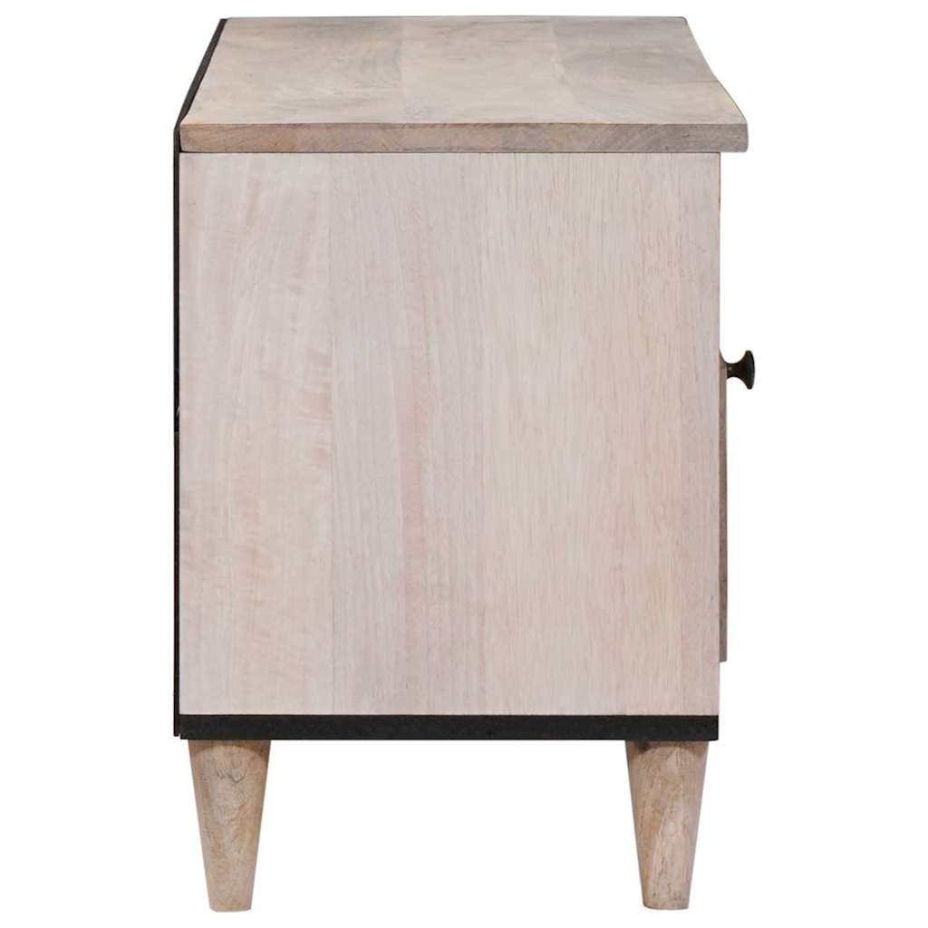 vidaXL Szafka pod telewizor z półką Biały wybielany 100 x 33 x 46 cm