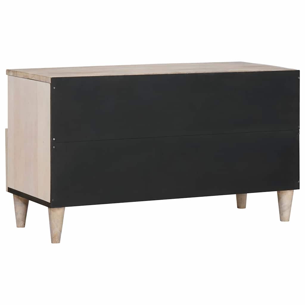 vidaXL Szafka pod telewizor z szufladą Biały wybielany 80 x 33 x 46 cm
