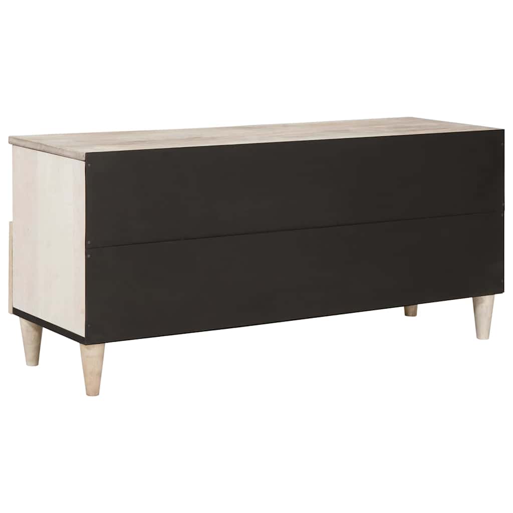vidaXL Szafka pod telewizor z półką Biały wybielany 100 x 33 x 46 cm