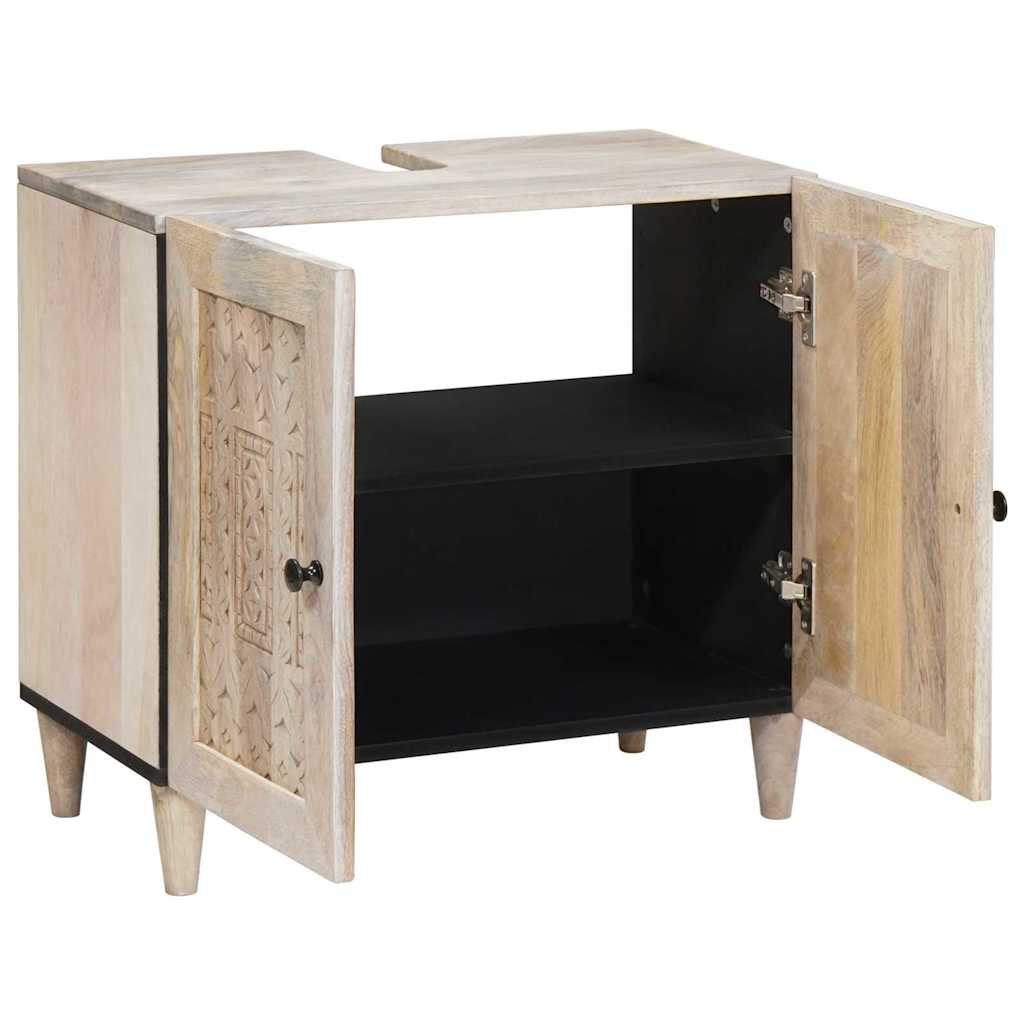 vidaXL Szafka Łazienkowa Montowane na ścianie Biały 62 x 33 x 58 cm