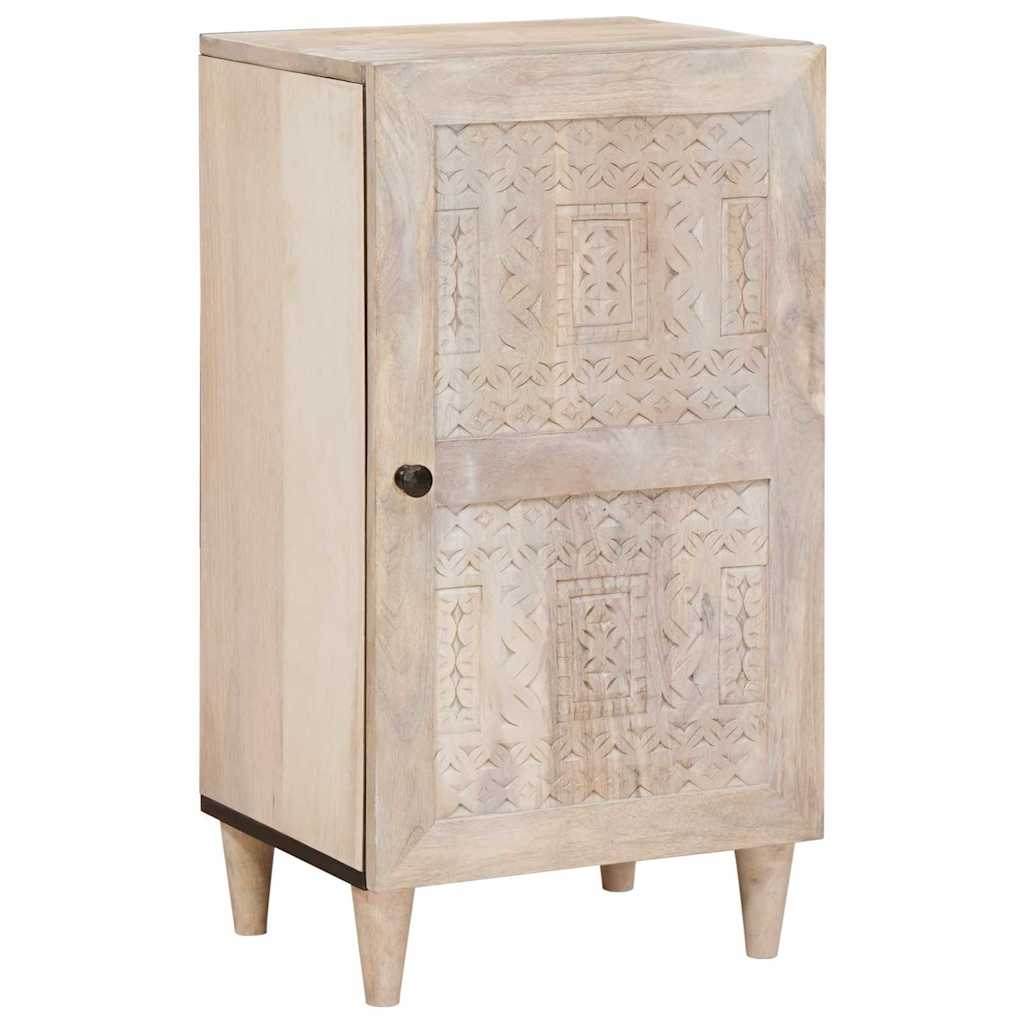 vidaXL Bufet Biały wybielany 40 x 33 x 75 cm Drewno z mango