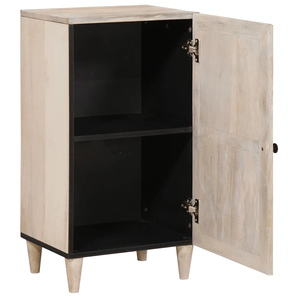 vidaXL Bufet Biały wybielany 40 x 33 x 75 cm Drewno z mango