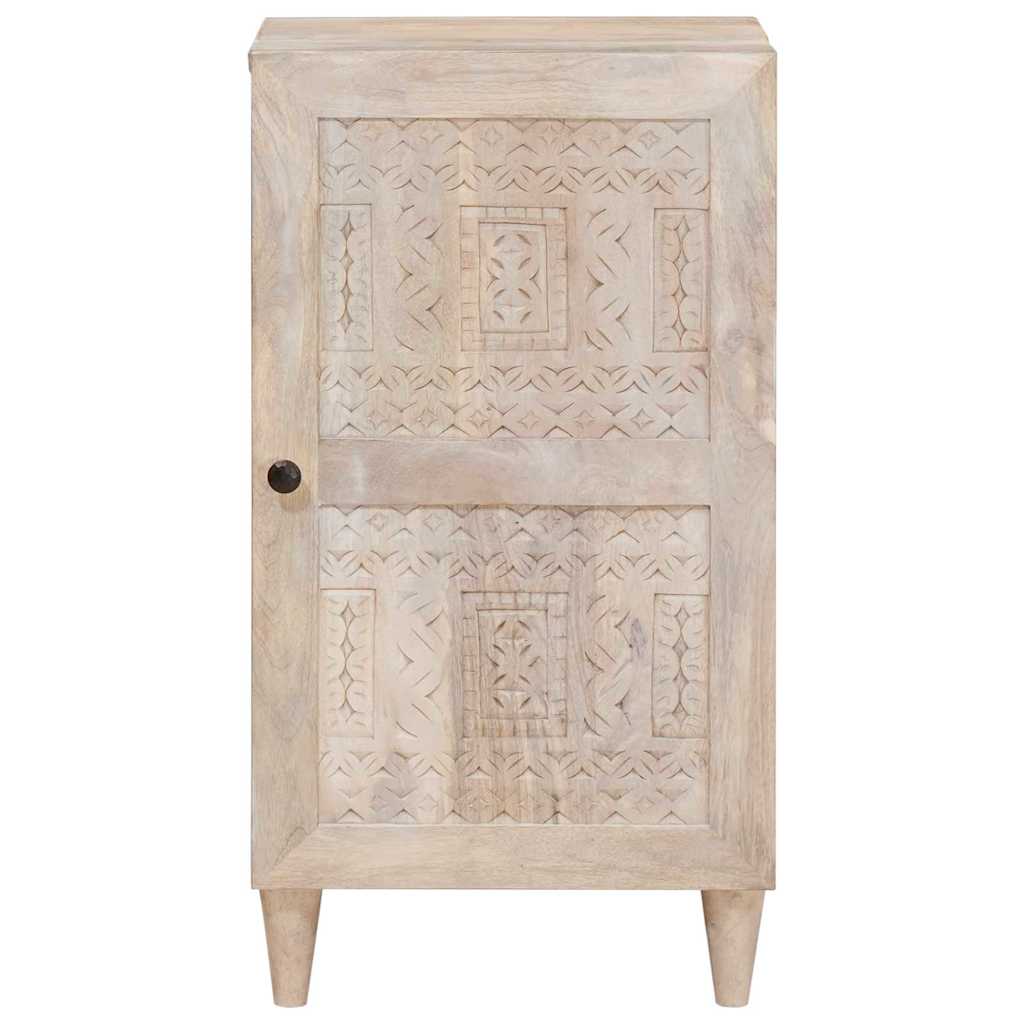 vidaXL Bufet Biały wybielany 40 x 33 x 75 cm Drewno z mango