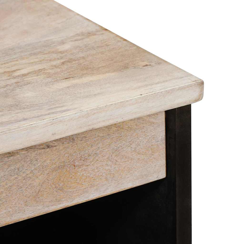 vidaXL Bufet Biały wybielany 60 x 33 x 75 cm Drewno z mango