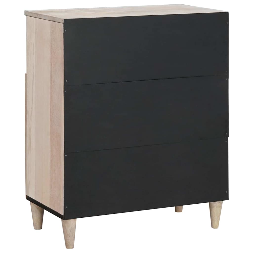 vidaXL Bufet Biały wybielany 60 x 33 x 75 cm Drewno z mango