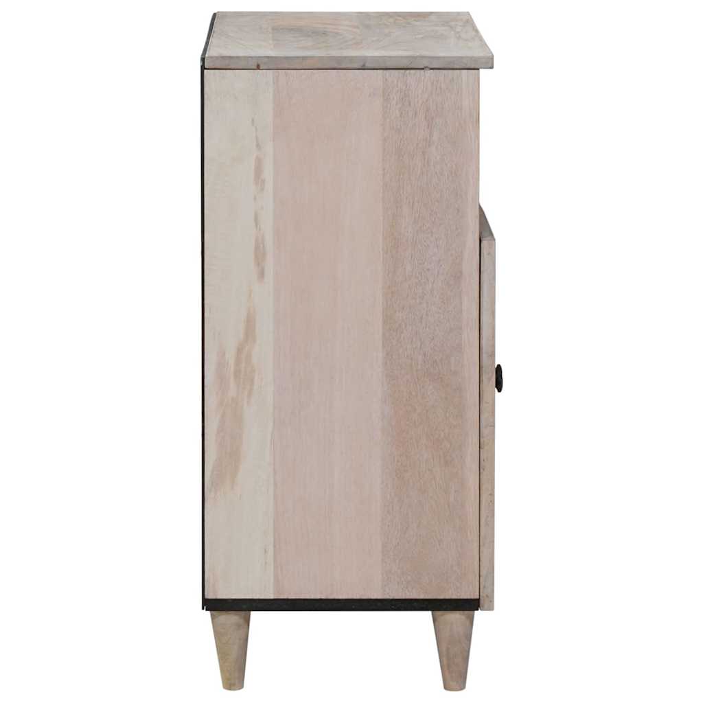 vidaXL Bufet Biały wybielany 60 x 33 x 75 cm Drewno z mango