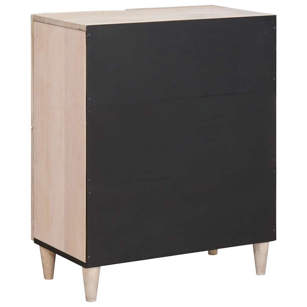 vidaXL Bufet Biały wybielany 60 x 33 x 75 cm Drewno z mango