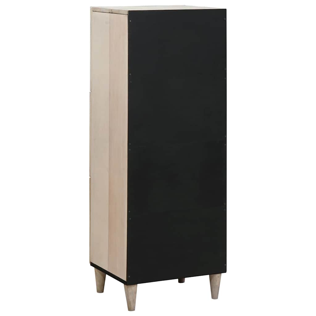vidaXL Highboard Biały 40 x 33 x 110 cm lite drewno mango