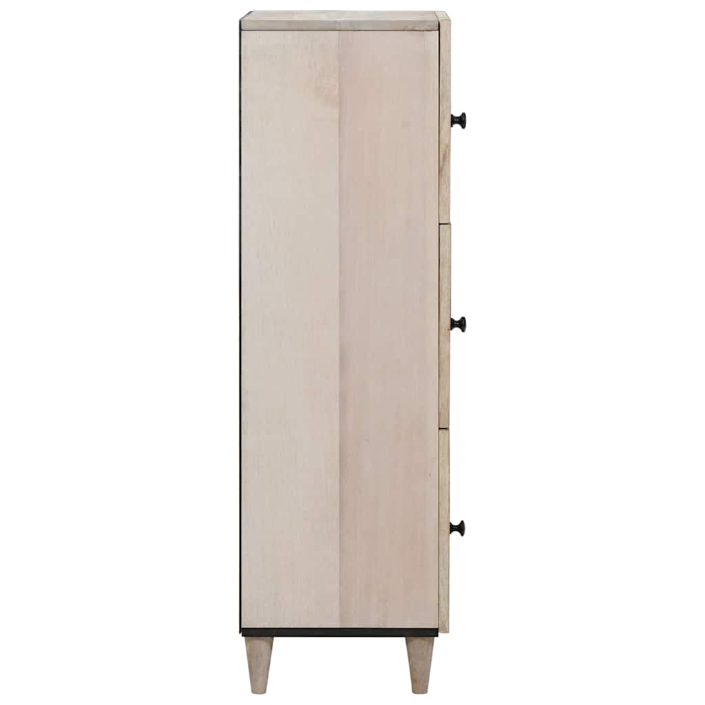 vidaXL Highboard Biały 40 x 33 x 110 cm lite drewno mango