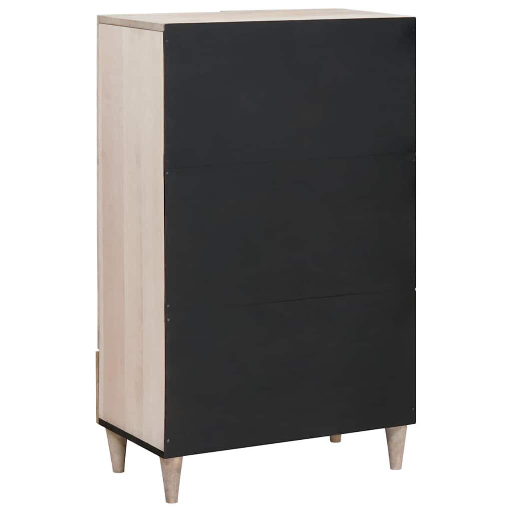 vidaXL Highboard Biały 60 x 33 x 100 cm lite drewno mango