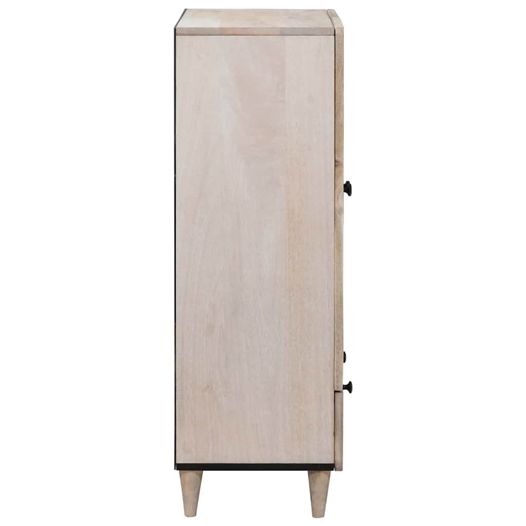 vidaXL Highboard Biały 60 x 33 x 100 cm lite drewno mango