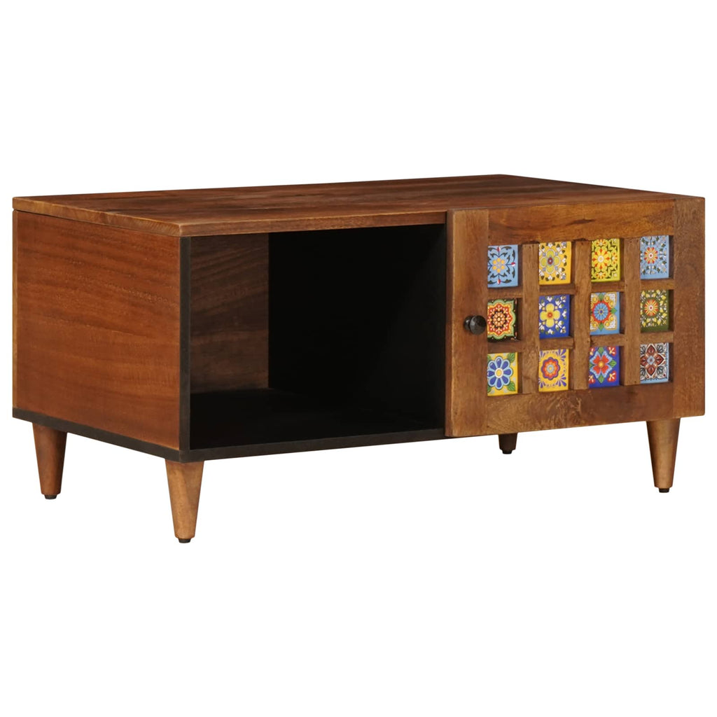 vidaXL Stolik kawowy Brązowy 80 x 50 x 40 cm Drewno z mango